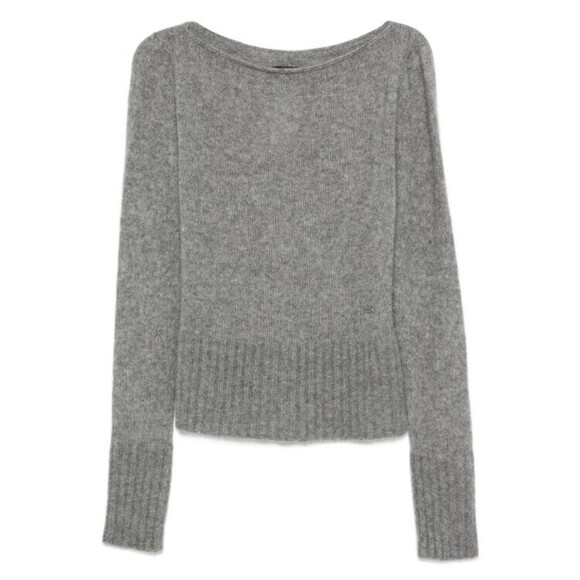 Tom Ford Melange Grey Cashmere-Silk Blend Sweater - NWT